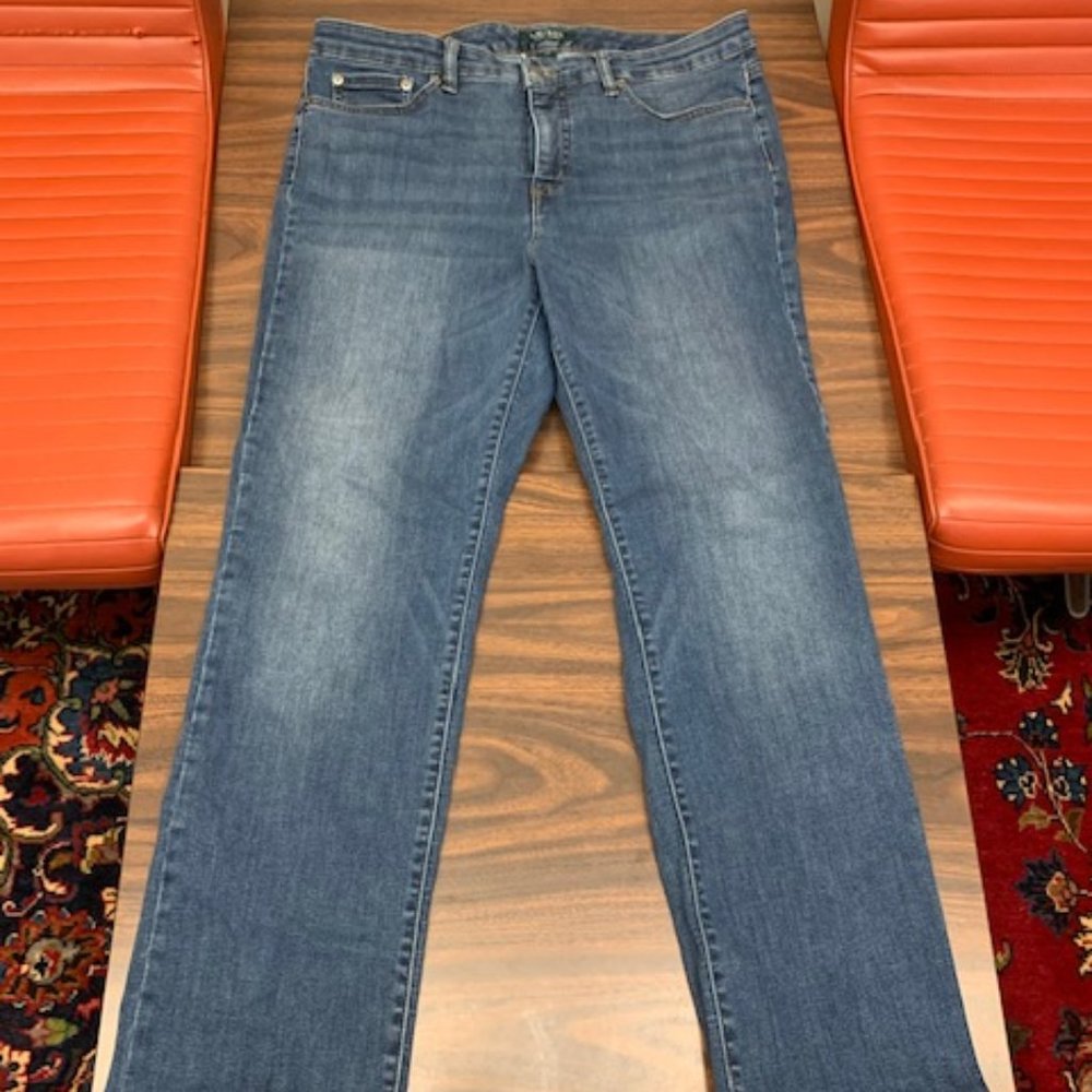 Ralph Lauren (LrL) Med. Blue Jeans Straight Sz. 14